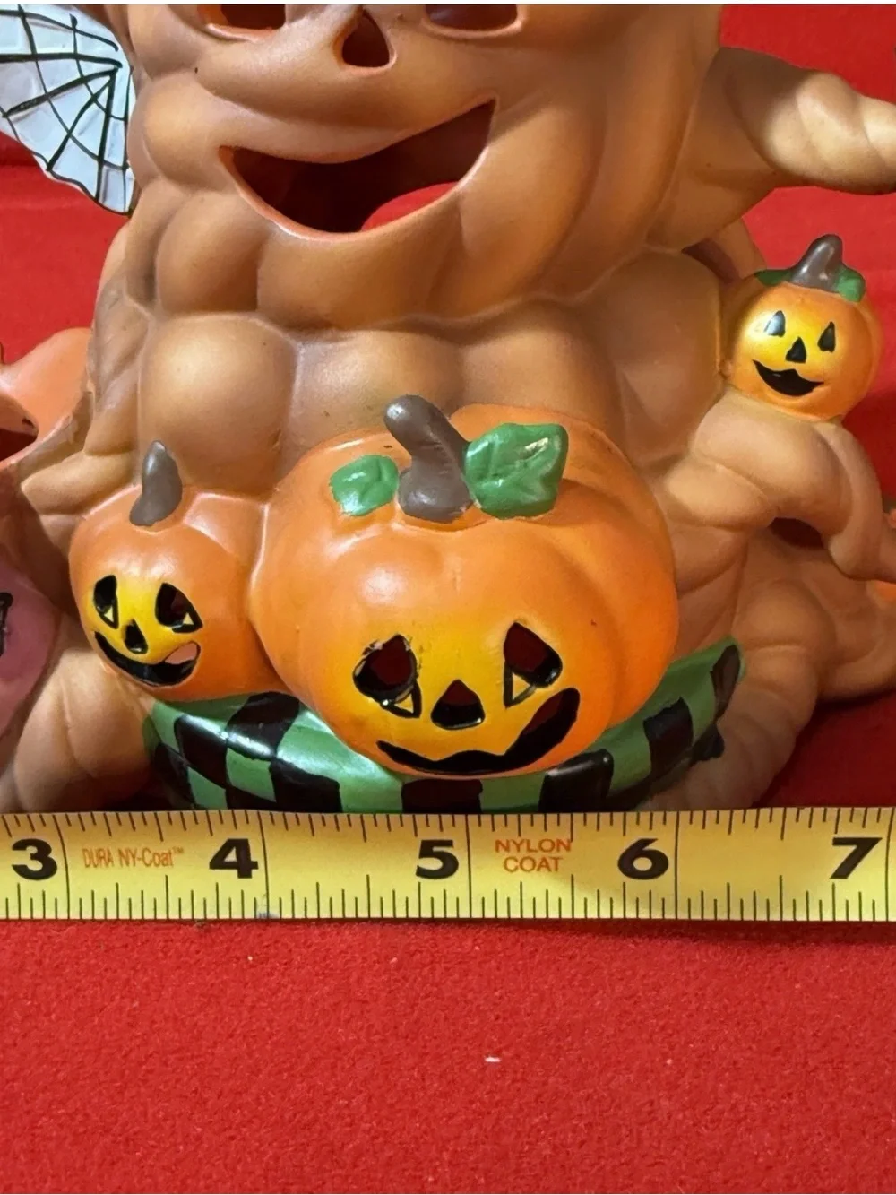 Party Lite Haunted Tealight Tree Candle Holder with Halloween spiders & Bats